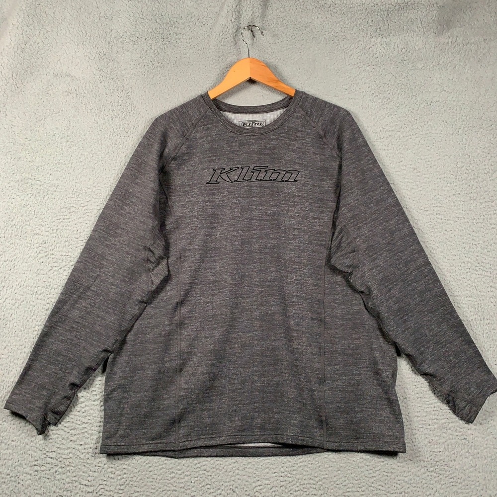 Klim Aggressor Shirt 2.0 Mens 3XL Gray Long Sleeve Thermal Base Layer Technical